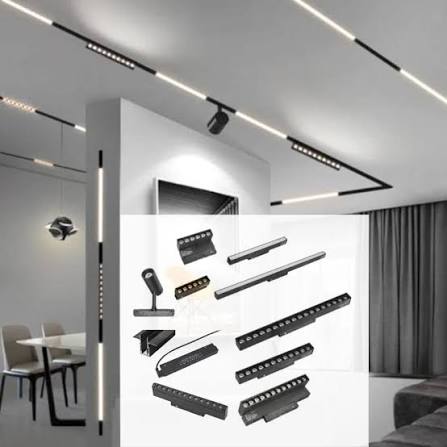 Magnetic track lighting system